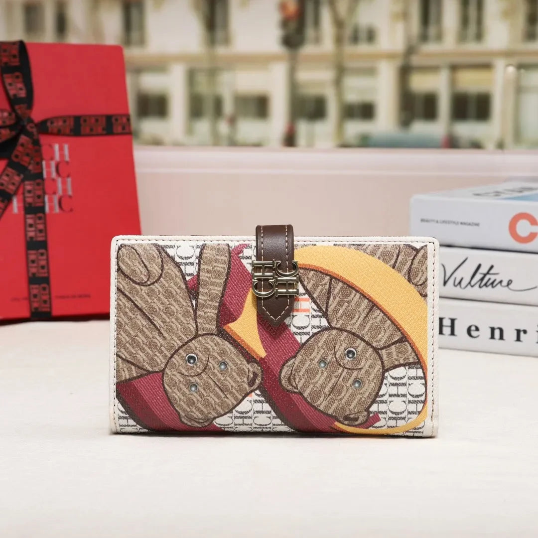 CH Luxury Brand Spring Fashion Women's Wallet Large Capacity Slot Coin 2025 High Quality Wallet Coin Wallet