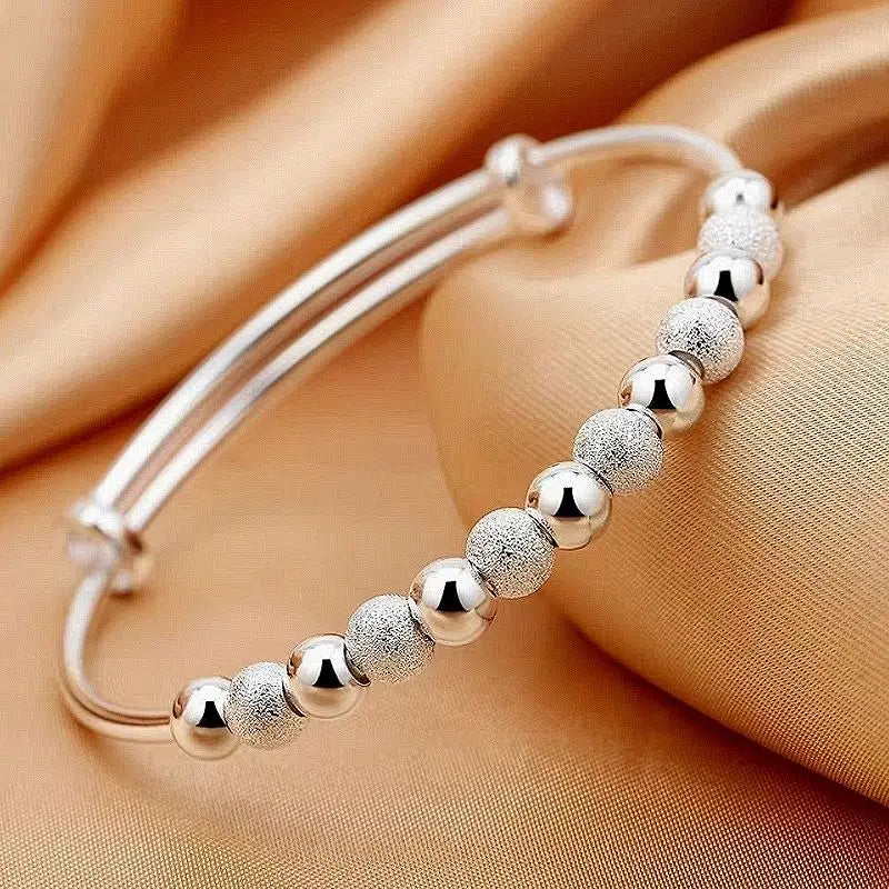 wholesale charms 925 sterling silver Lucky Beads bracelets Bangles Noble for women fashion party wedding jewelry Adjustable
