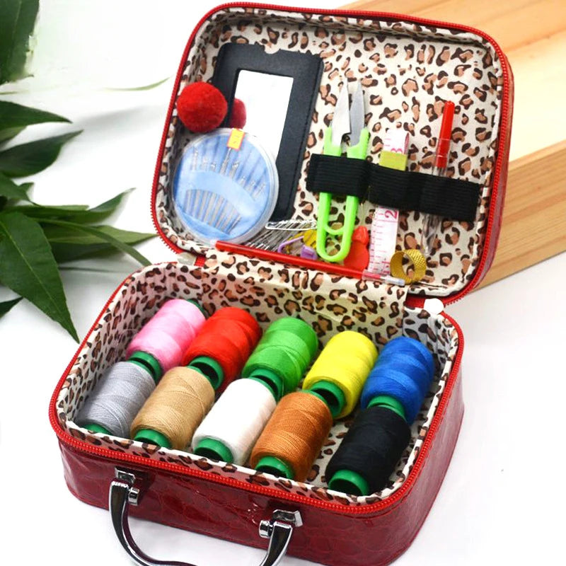 Heamsa Light Luxury Boutique Sewing Box Sewing Set Household Sewing Tool Kit Sewing Supplies Portable Storage Box