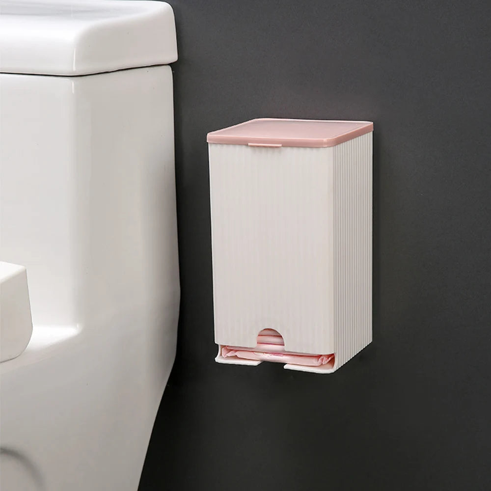 1pcs Tissue Paper Box Storage Box Organizer Box Sanitary Napkin Holder Bathroom Supplies Flip Cover Dustproof Organizadores