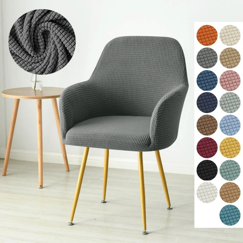 1/4/6pcs Elastic Polar Fleece High Arm Chair Covers Dining Adjustable Armchair Covers Hotel Bar Seat Slipcovers for Home Wedding