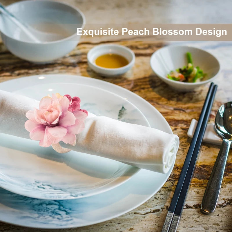 Hemasa Flower Napkin Rings 6Pcs
