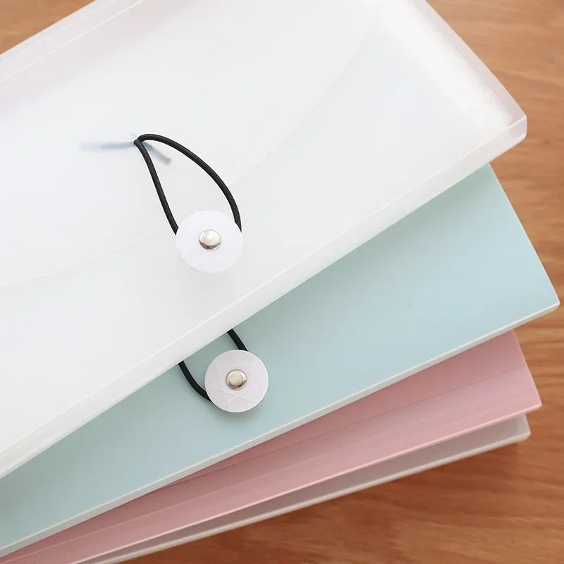 Hemasa PP File Folder Document Bag Receipt File Expanding Wallet Bill Folder 13 Pockets Card Ticket Holder Organizer Office Supplies