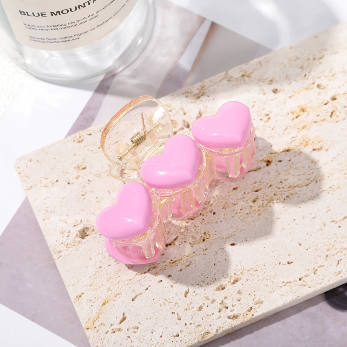 Hemasa 2Pcs Large Hair Claw Clip Elegant Ponytail Hair Crab Shark Clip Girls Hairpin Clips Hair Accessories