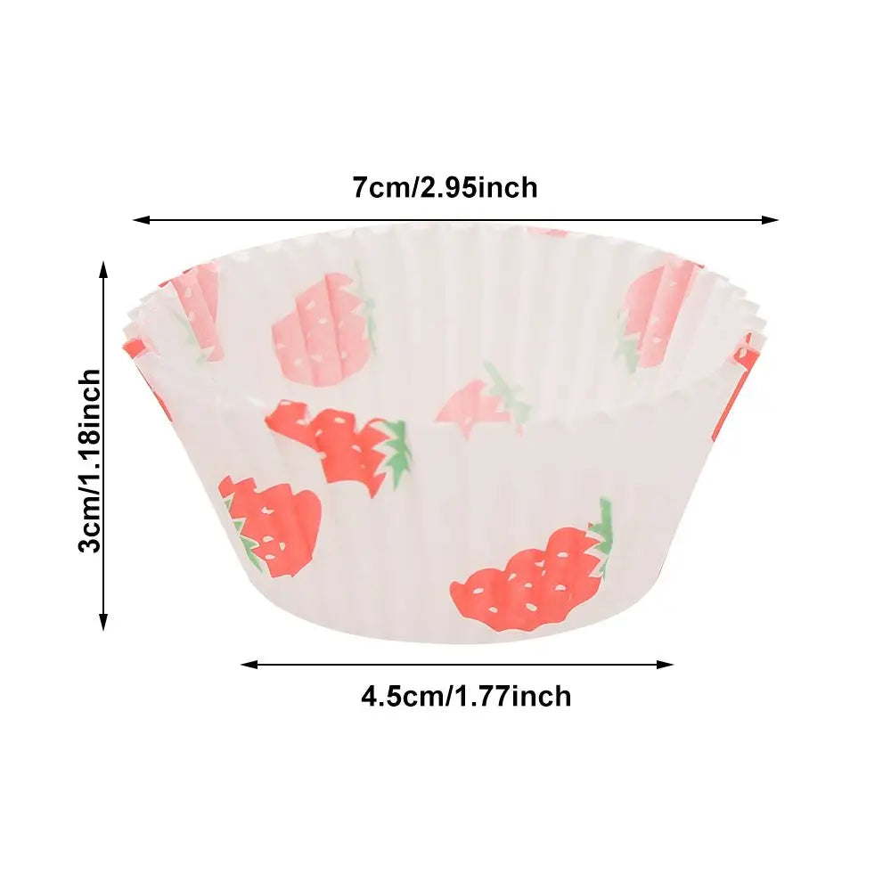 Tejesa 100PCS Cake Cups Paper Cupcake Liner Wrappers Cup Baking Muffin Boxes Cake Liners