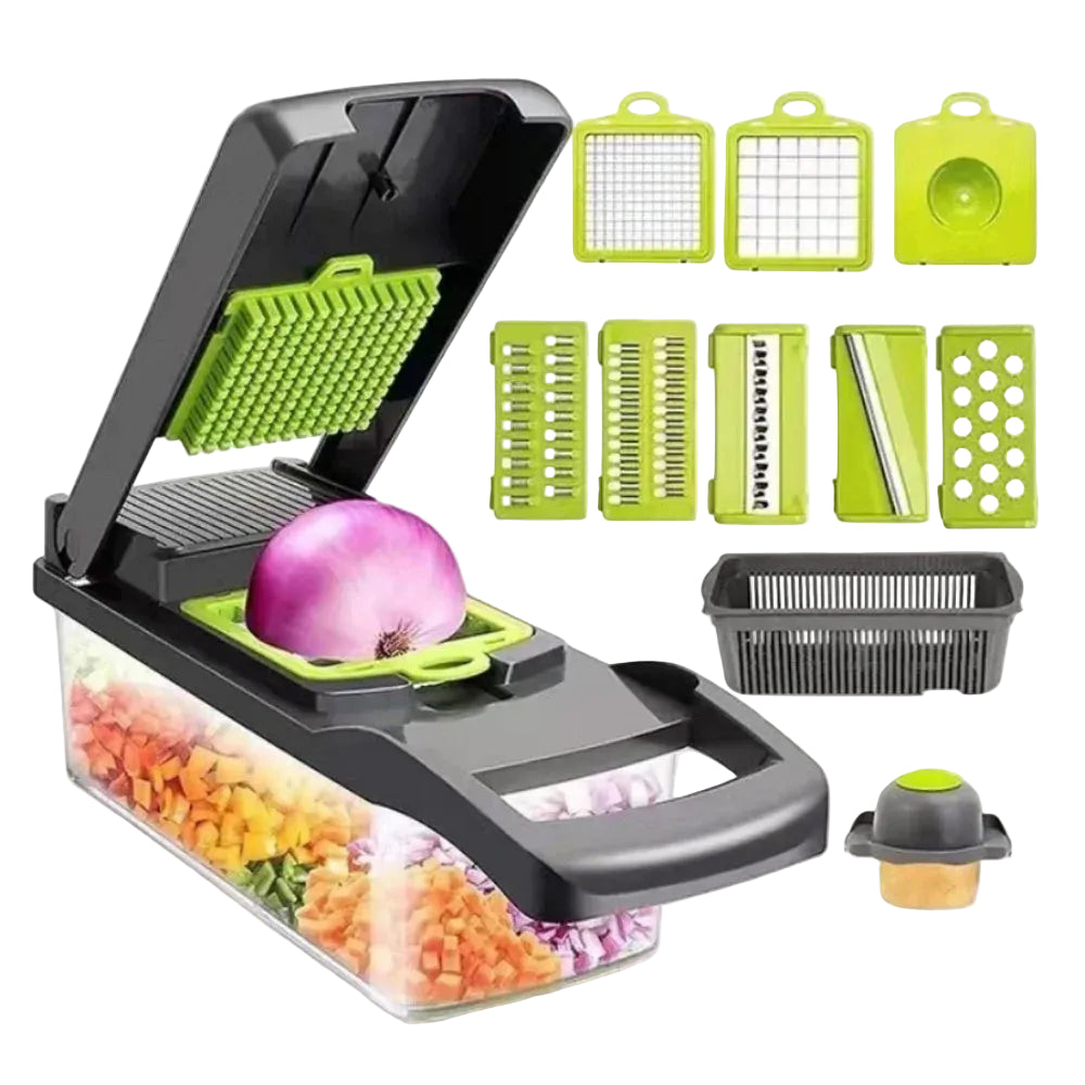 Tejesa Multifunctional 12/16pcs Vegetable Cutter Slicer Fruit Potato Peeler Carrot Grater Kitchen accessories basket vegetable Slicer