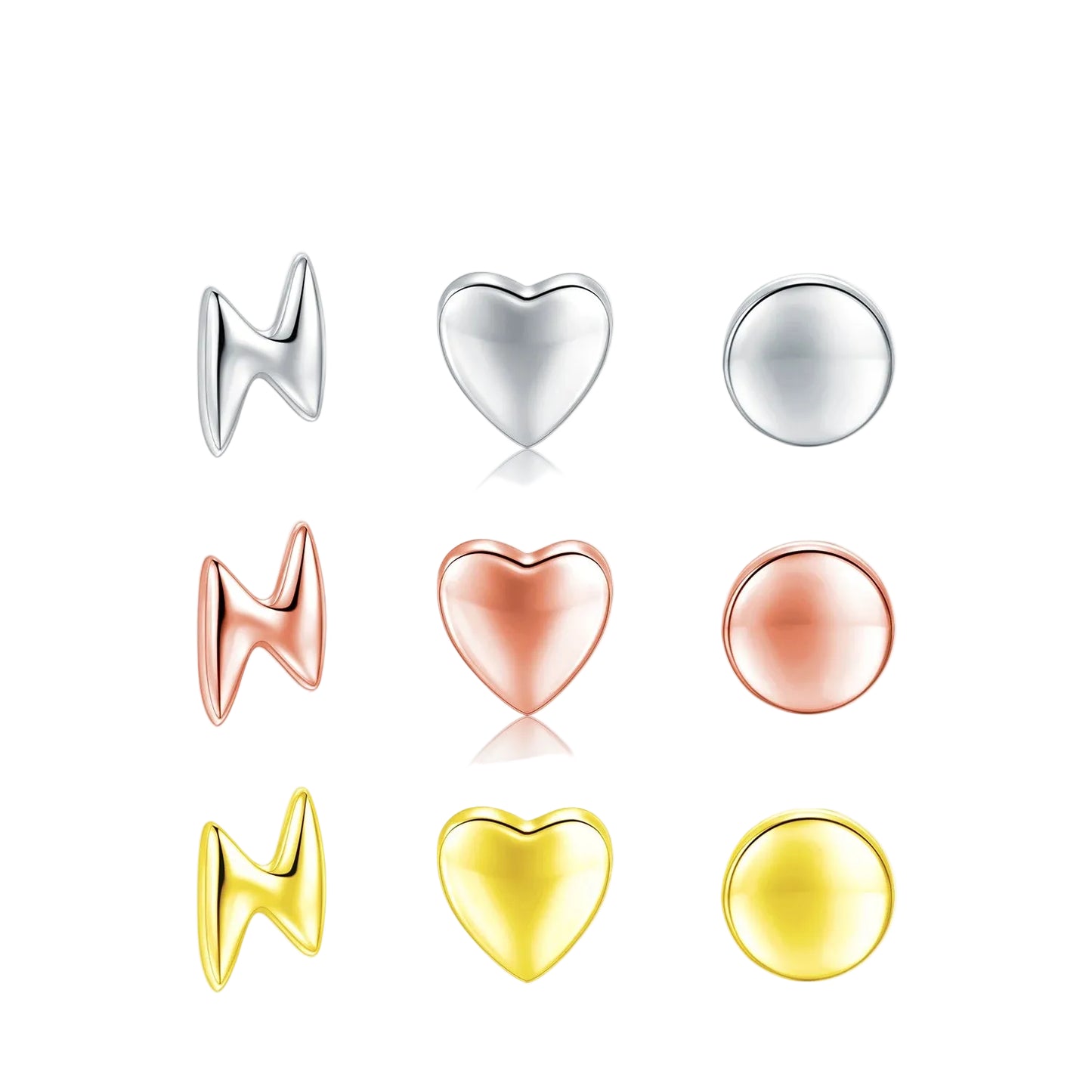 Tejesa  100% 925 Sterling Silver Cute Small Hearts Stud Earrings For Women