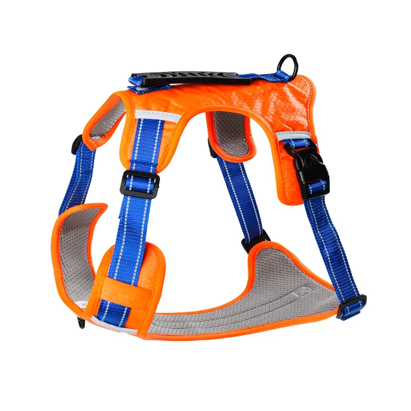 Reflective adjustable breathable harness for medium and large Labrador Shiba Inu dog harness French Bulldog large dog collar