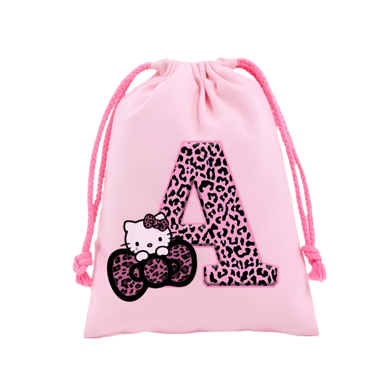 Sanrio Hello Kitty Drawstring Bagfor  Kids /Anime Letter Printed Bags Cookies Candy Storage Bag Wedding Jewelry Gift Bag
