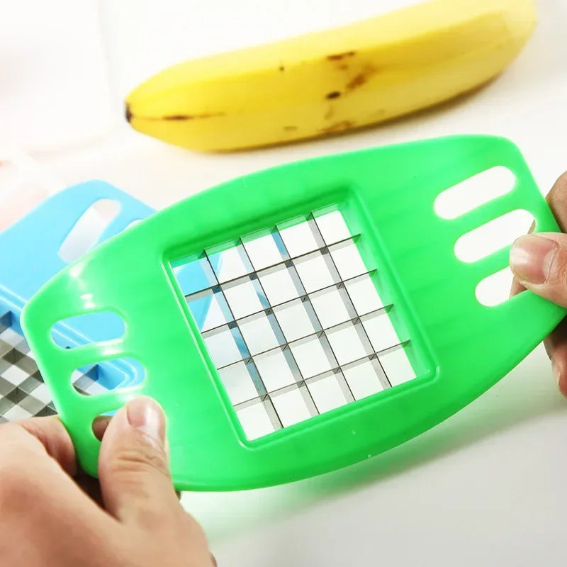 Hemasa Stainless Steel Potato Cutter Vegetable Fruit Slicer Chopper Chipper  for Kitchen