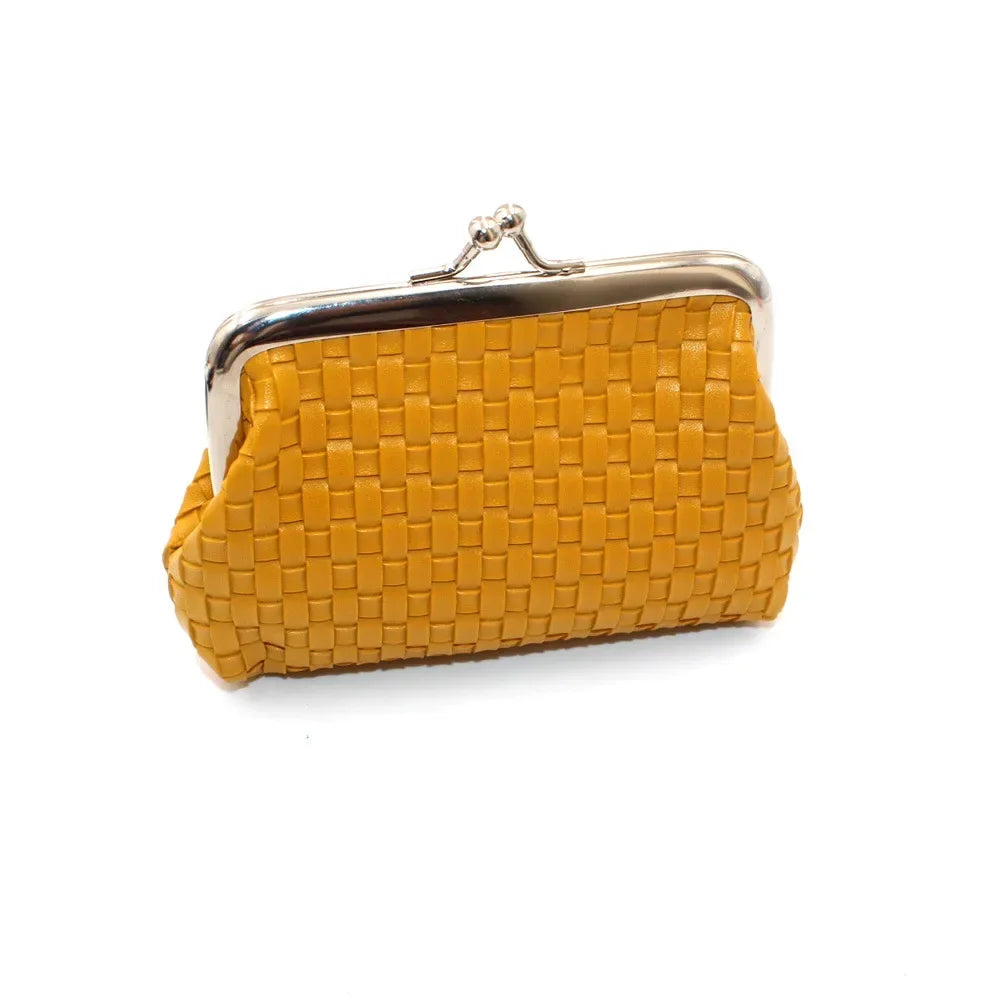 2024 New Lipstick Storage Bag Pure Color Fans You Short Clip Package Lady Crocodiel Pattern Kiss Lock Coin Purse  Cute Wallet
