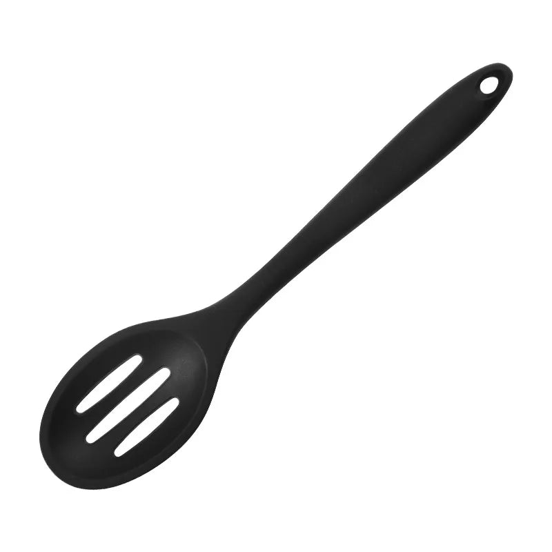 Hemasa 5PCs  Silicone Soup Ladle Colander Kitchen Salad Mixing Spoon Children Tablespoons Rice Porridge Scoops