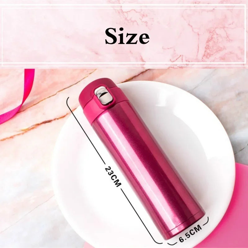 Hemasa 500ML Stainless Steel Vacuum Flask Coffee Tea Milk Bottle