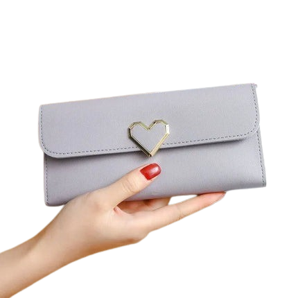 Hemasa Women Long Wallets Purses Luxury Love Heart Wallets for Ladies