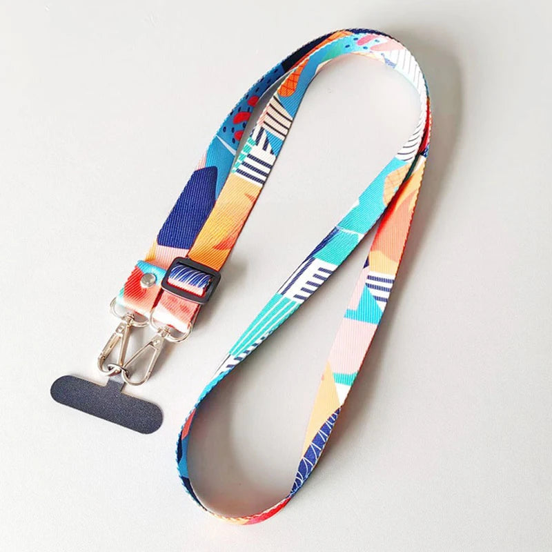 Universal Mobile Phone Lanyard, Adjustable, Neck & Crossbody Strap, Includes Anti-Loss Cable & Case Key Gasket
