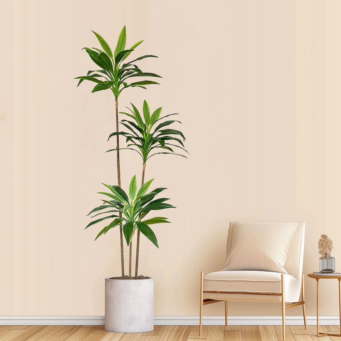 Tejesa 50-225CM Artificial green Dracaena plant tree indoor outdoor ornament fake plant for Home garden Room wedding decor halloween