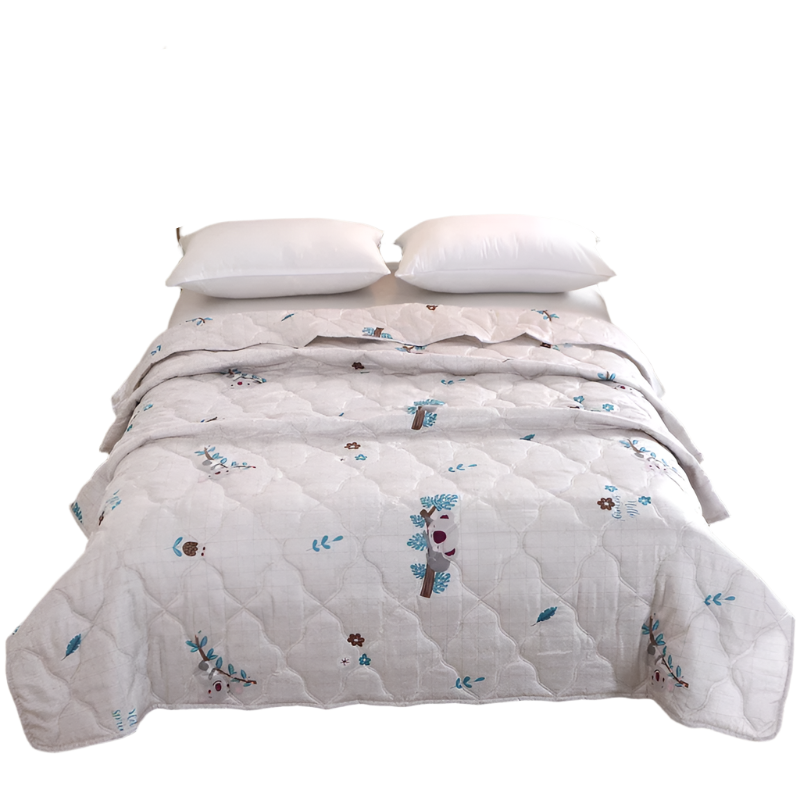 Hemasa Quilted summer single double bed light Printed quilt core Air conditioning quilting twin queen size duvet Thin plaid comforter