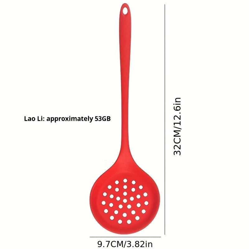 Tejesa 1/4/8pcs Non-Stick Pans Silicone Spatula Soup Ladle Slotted Spoon Cooking Tools for Kitchen Kitchen Utensil