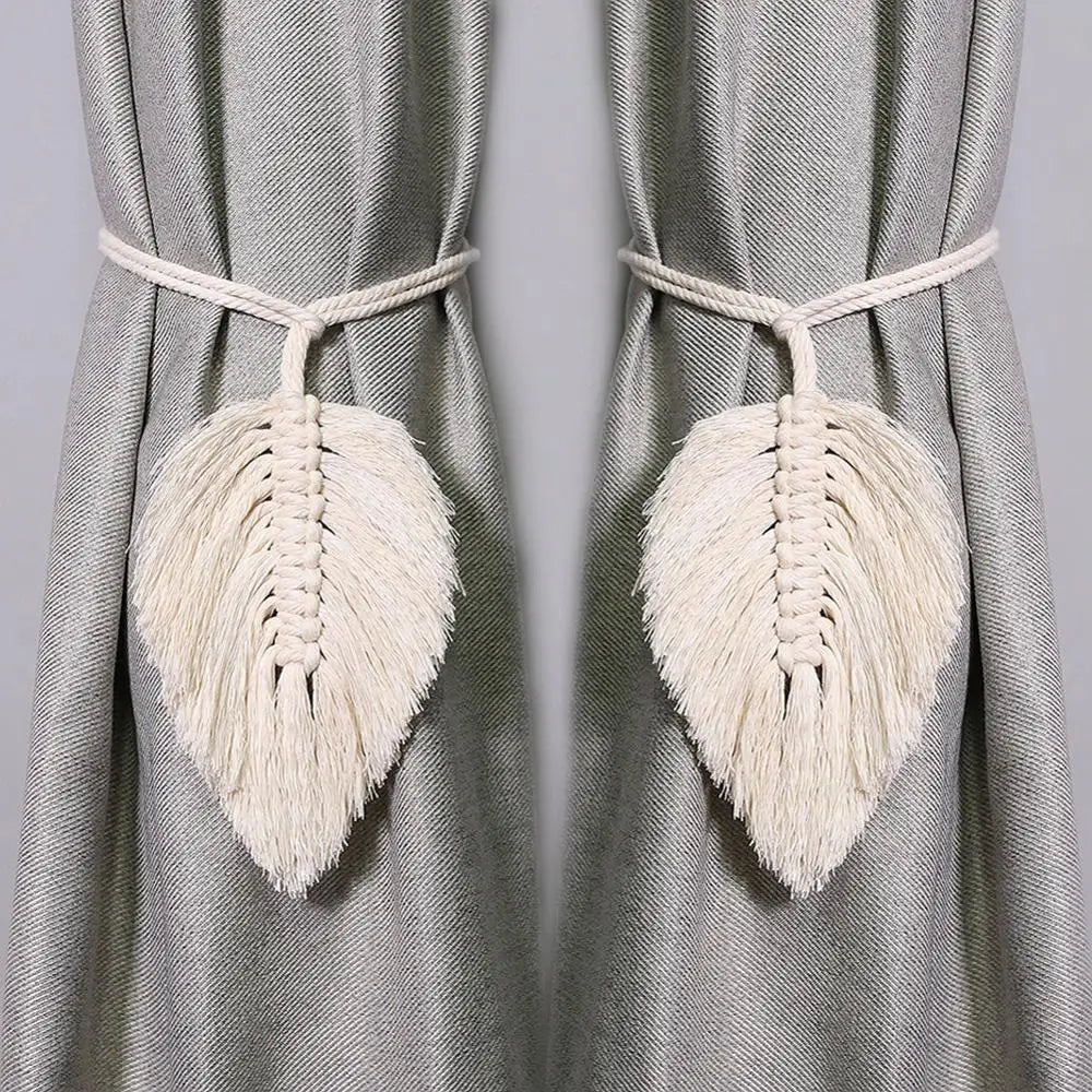 2pc Curtain Tiebacks Boho Home Decor Curtain for Living Room Holdback Window Fringe Curtains Room Bedroom Decoration GIft