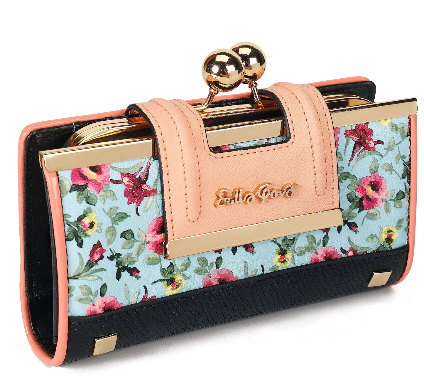 Hemasa  Floral Pattern and Elegant Wallet Various Colors Beautiful Design Practical Functions Purse