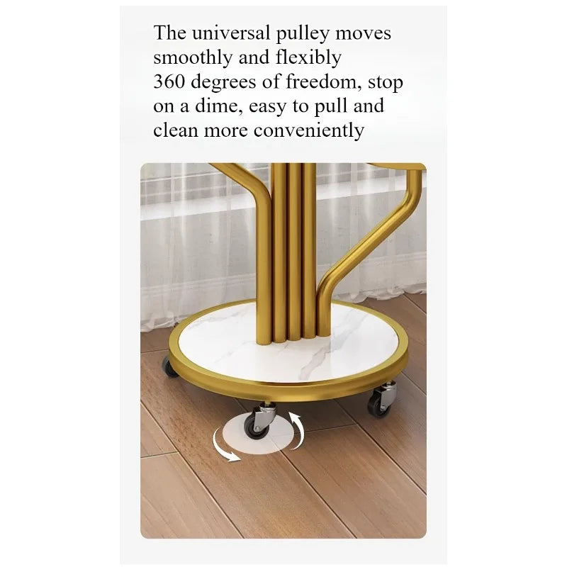 Wrought iron flower stand Plant stand Indoor living room Balcony Flower pot Green Luo stand Movable multi-layer metal flower