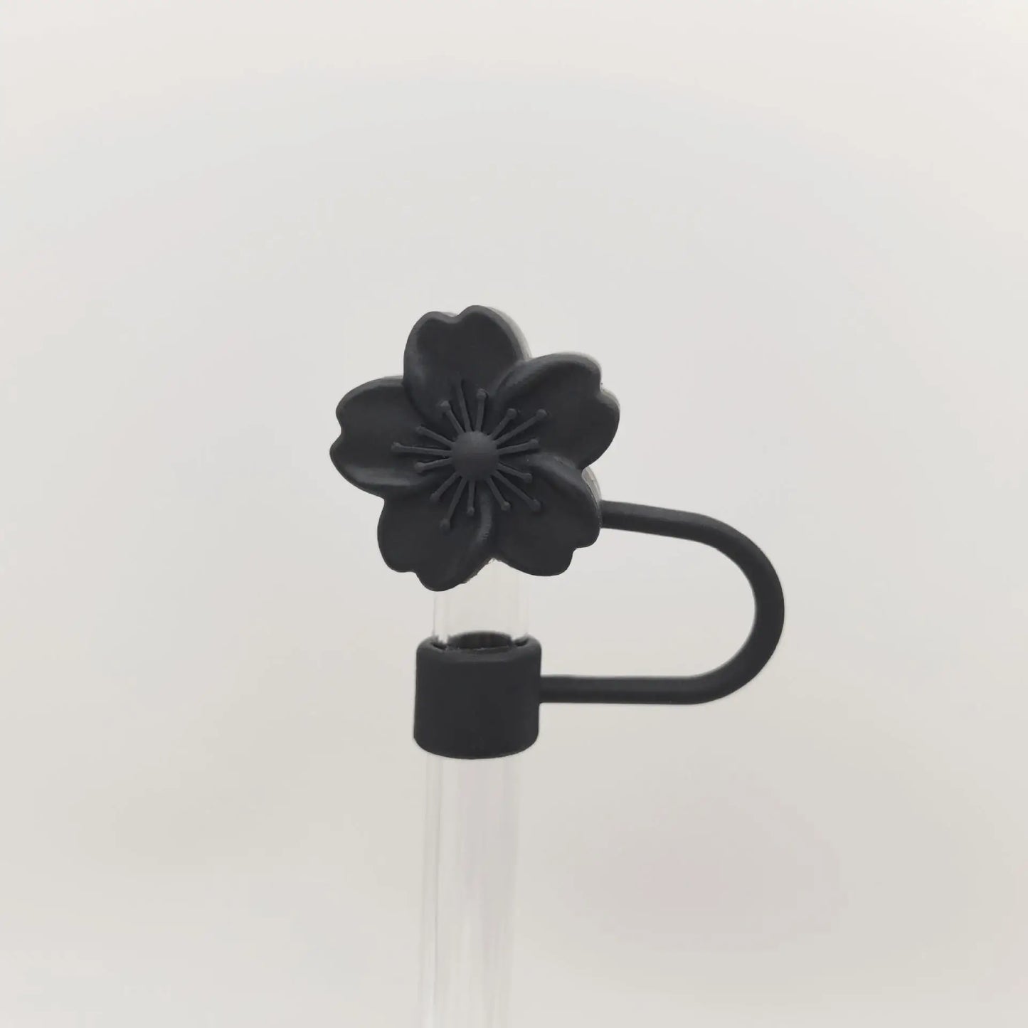 Flower Straw Cover Caps Silicone Straw Tips Lid 10mm Reusable Dust-Proof Straw Topper For Stanleys Cup Party Decor