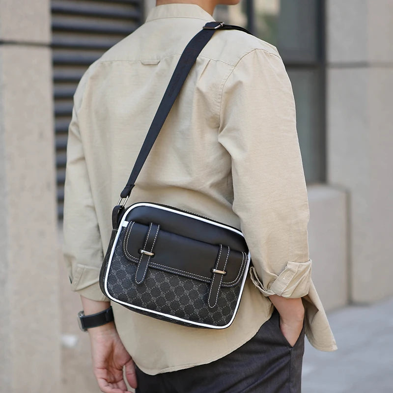 Tejesa Men's Bag  Soft PU Leather Male Flap Handbag Casual Men Shoulder Bag Clutches Tote Bag