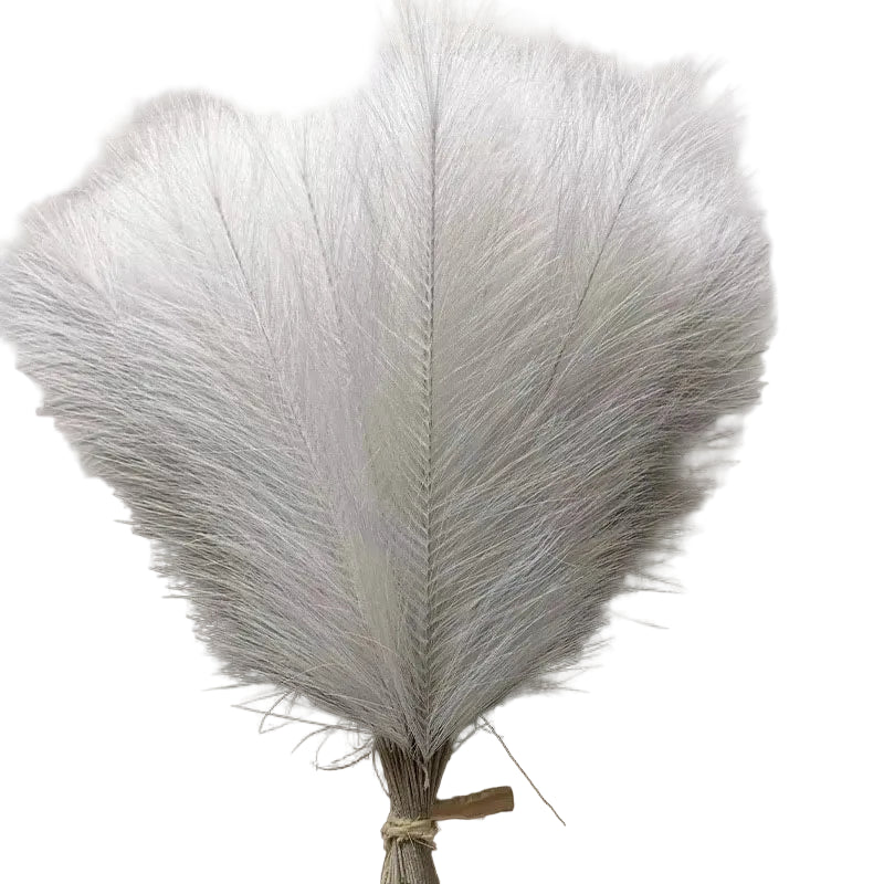Tejesa Faux Pampas Grass Artificial Pampas Grass Fluffy 6 Stem Pompous Grass Flower Arrangement For Boho Home Wedding Decoration