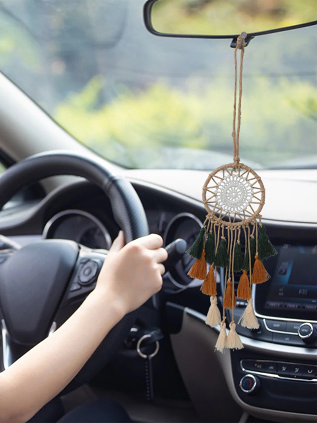 Hemasa Mini Dream Catcher Macrame Wall Car Decor Boho Home Decoration Small Dreamcatcher Hanging Wall Nordic Room Ornament Mascot Gift