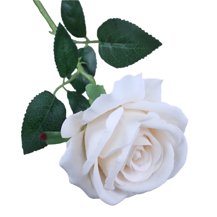 Hemasa 10Pcs Artificial Velvet Rose Flower Branch Wedding Decor Party Scence Layout Bride Holding Flowers Home Decoration Rose Flowers