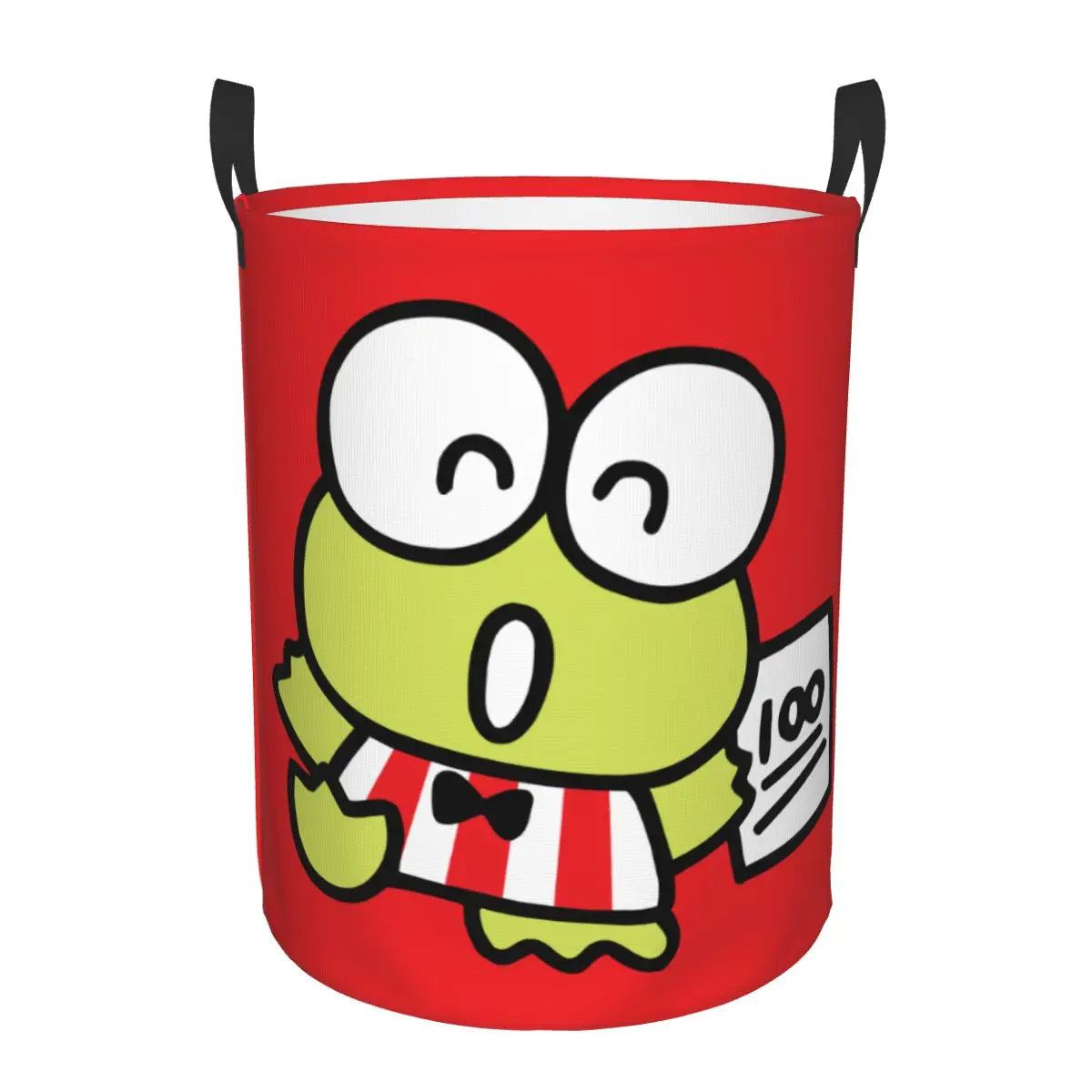 Tejesa Laundry Basket Foldable Large Capacity Clothes Storage Bin Big -eyed Frog Anime Baby Hamper
