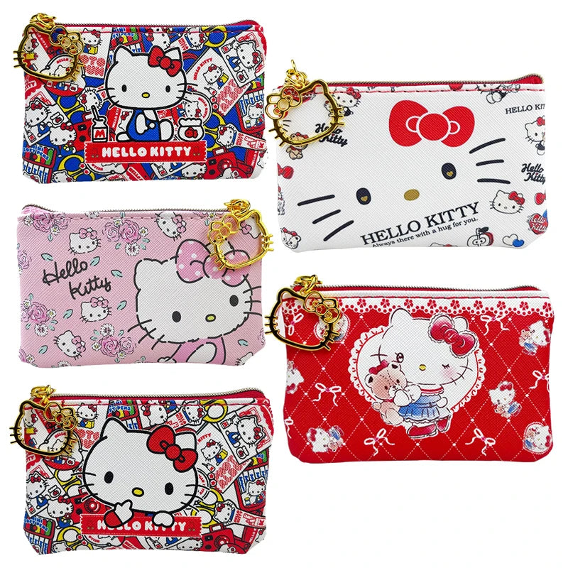 Tejesa Hello Kitty Girl Bank Card Coin Bag Coin Bags/ Mini Cute Zipper