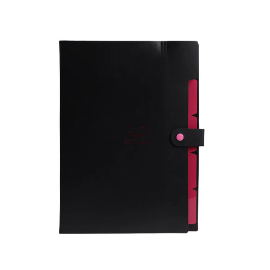 Hemasa 5page Classic File Folders - A4 Document Storage Bags with Plastic Material and Test Roll Holder