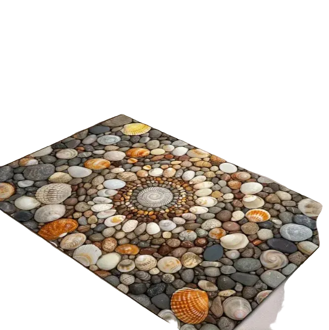 Tejesa  Rural Style Stone Rugs /Wall Design Welcome Floor Mat