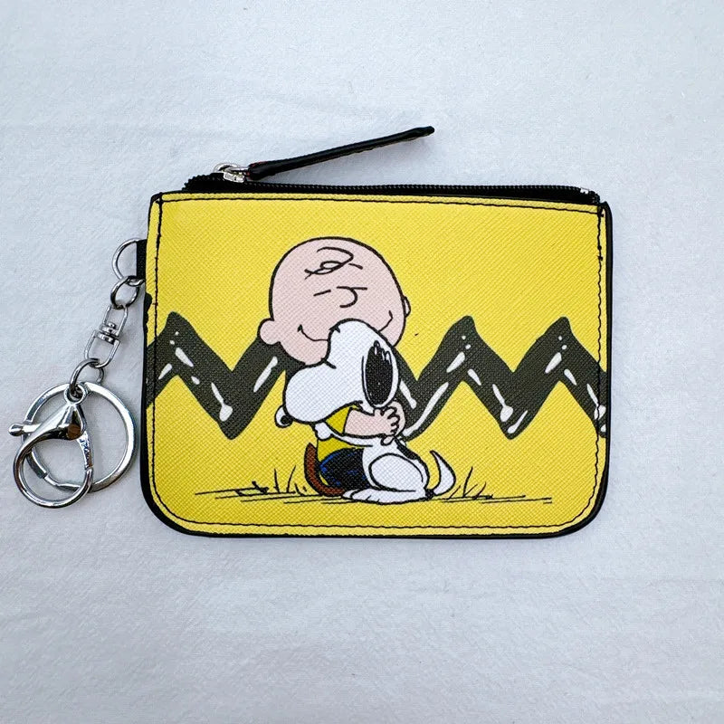 SNOOPY  Purses for Women Cute Wallet Women SNOOPY Coin Pouches Kawaii Case Short Key Wallet for Girls Gifts