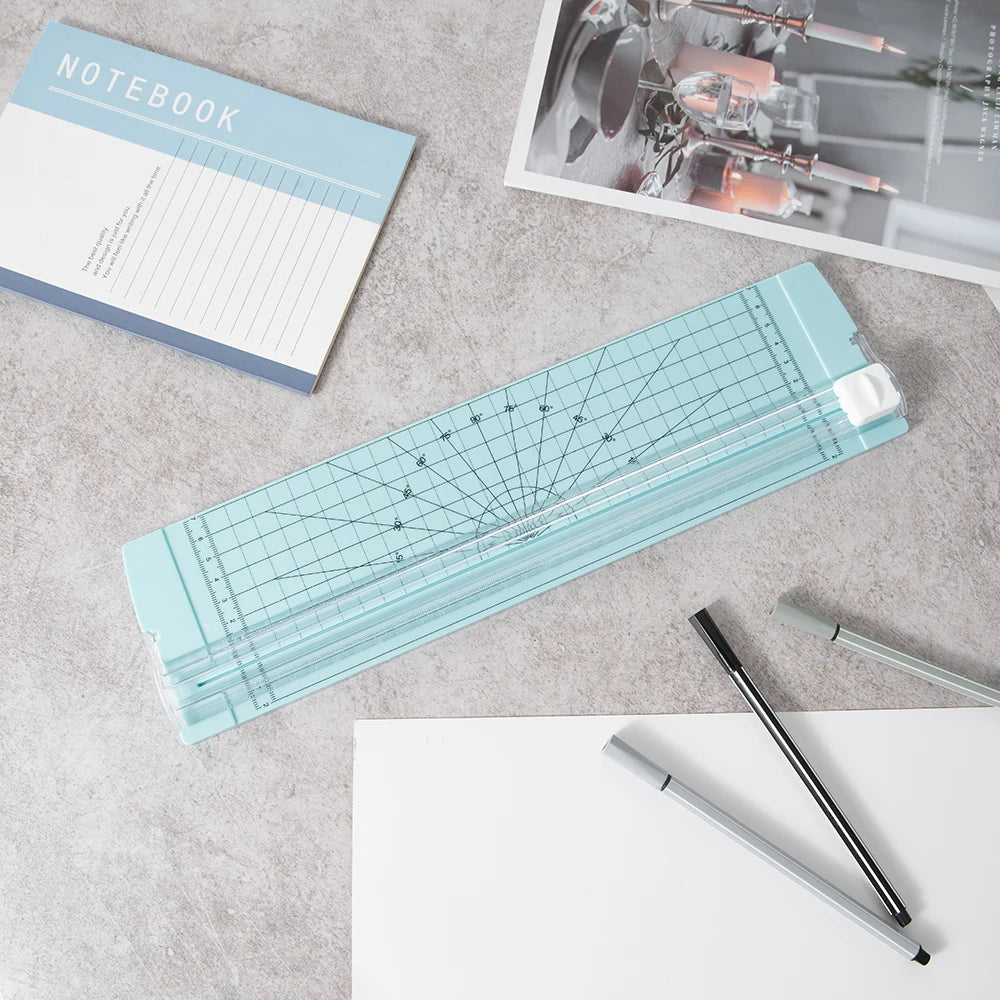 Hemasa 1PC A4 Paper Cutter Safety Protection And Side Ruler Scrapbooking Tool For Handmade Paper, Coupons, Labels