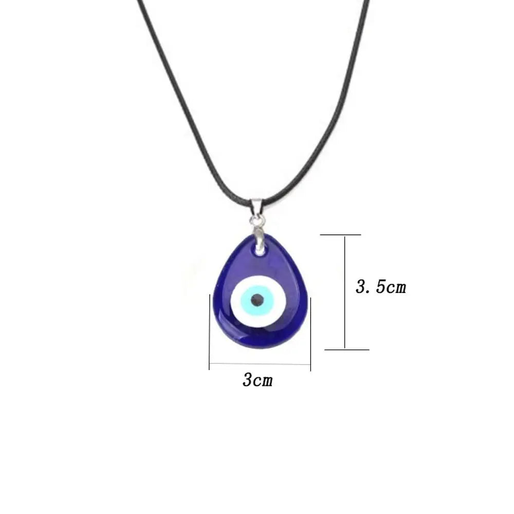 Neck Rope Clavicle Chain Couple Necklace Turkish Party Friendship Choker Blue Eye Pendant Necklace for Women Amulet Necklace