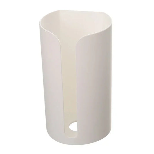 Hemasa 1pc Kitchen Garbage Bag Storage Hole-Free Holder Self-Stick Wall Mounted Home Bathroom Plastic Bag Holder