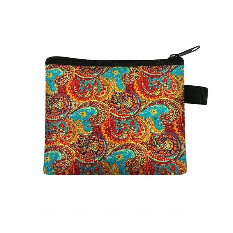 Tejesa Geometric Design Portable Card Bag Coin Key Storage Bags Hand Bag Small Square Bag Coin Purse Pochette Sac Billetera Wallet