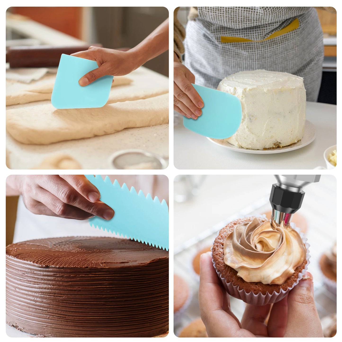 Tejesa Cake Decorating Piping Syringe DIY Cupcake Decorating Nozzle Frosting Making for DessertDessert Cookies Cream Filling Injector