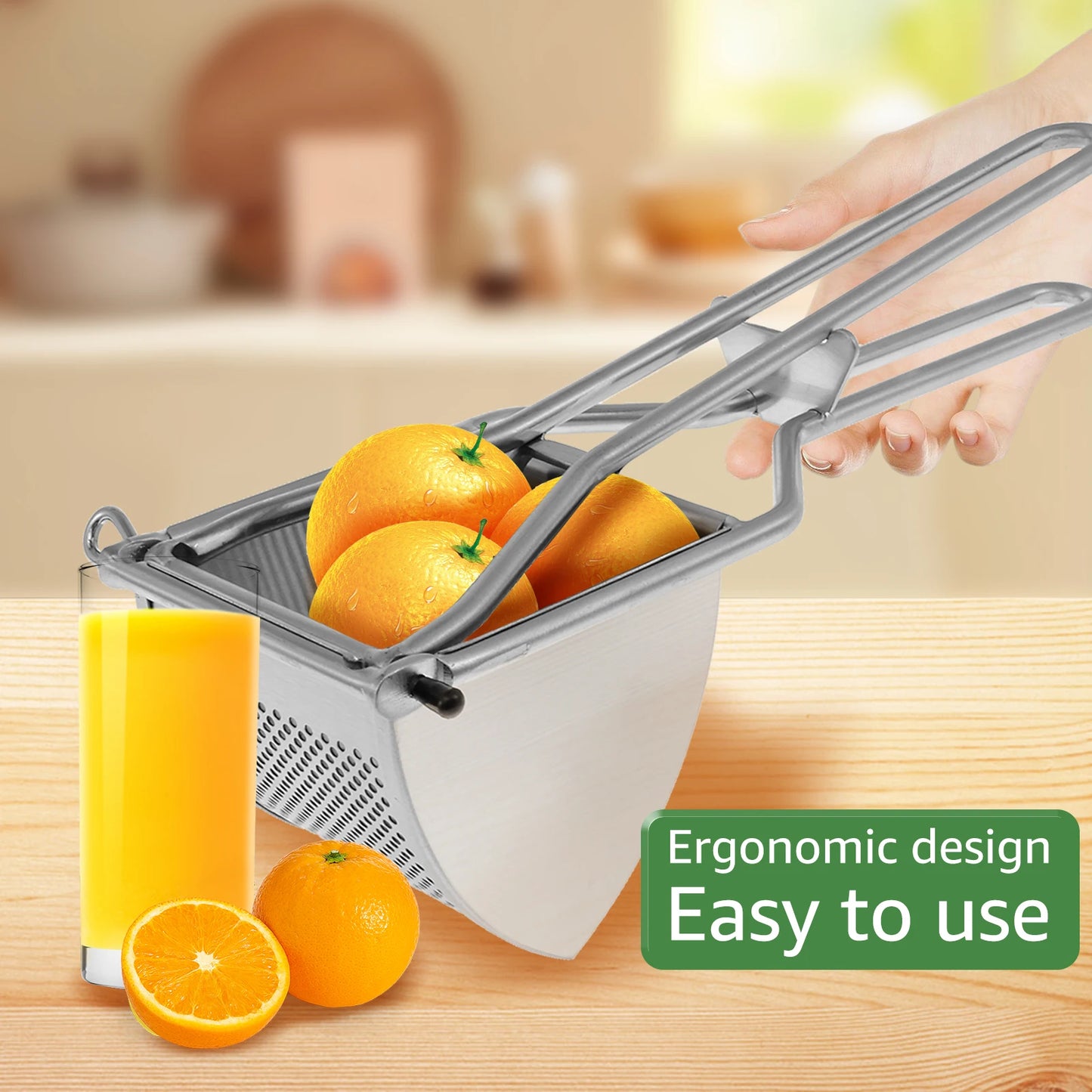 Manual Lemon Squeezer Stainless Steel Hand Pressed Orange Fruit Juicer Portable Home Kitchen Tools Mini Blender Squeezer