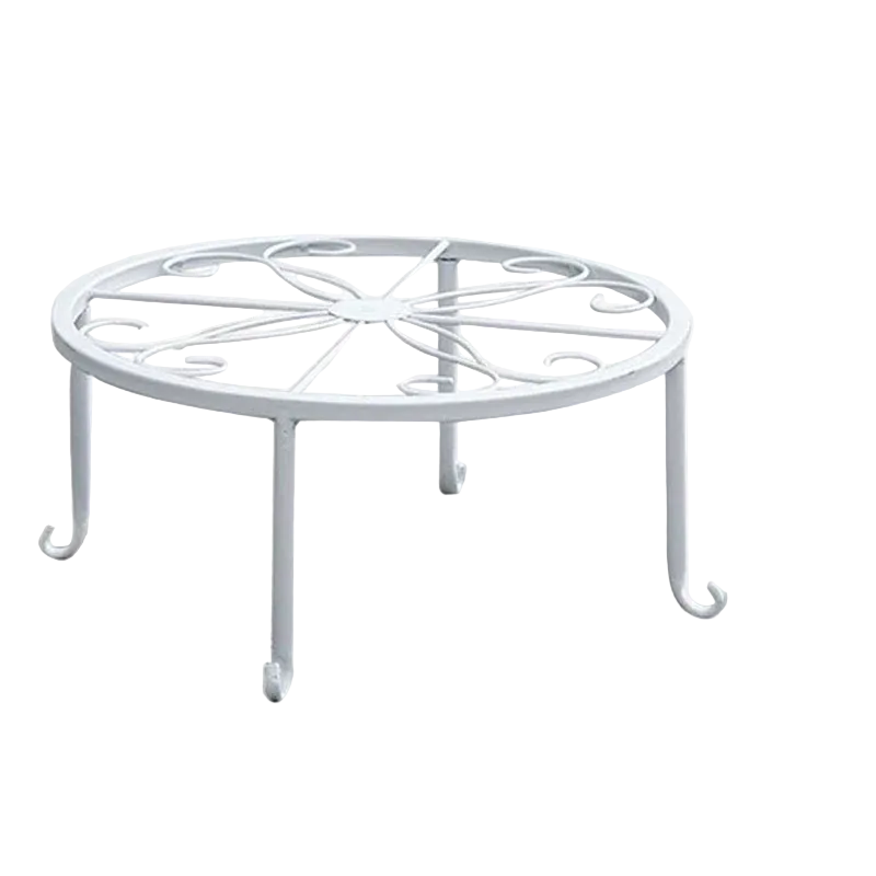 Tejesa Metal Plant Stand Flower Pot Base Holder Stool for Home Garden Indoor Outdoor Flower Plant Display Free Standing Bonsai Holder
