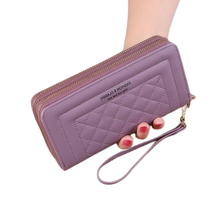 Hemasa Long Wallet for Women /Tassel Coin Purse Card Holder Wallets/ Double Zipper PU Leather Clutch Bags/ Luxury Money Phone Bag
