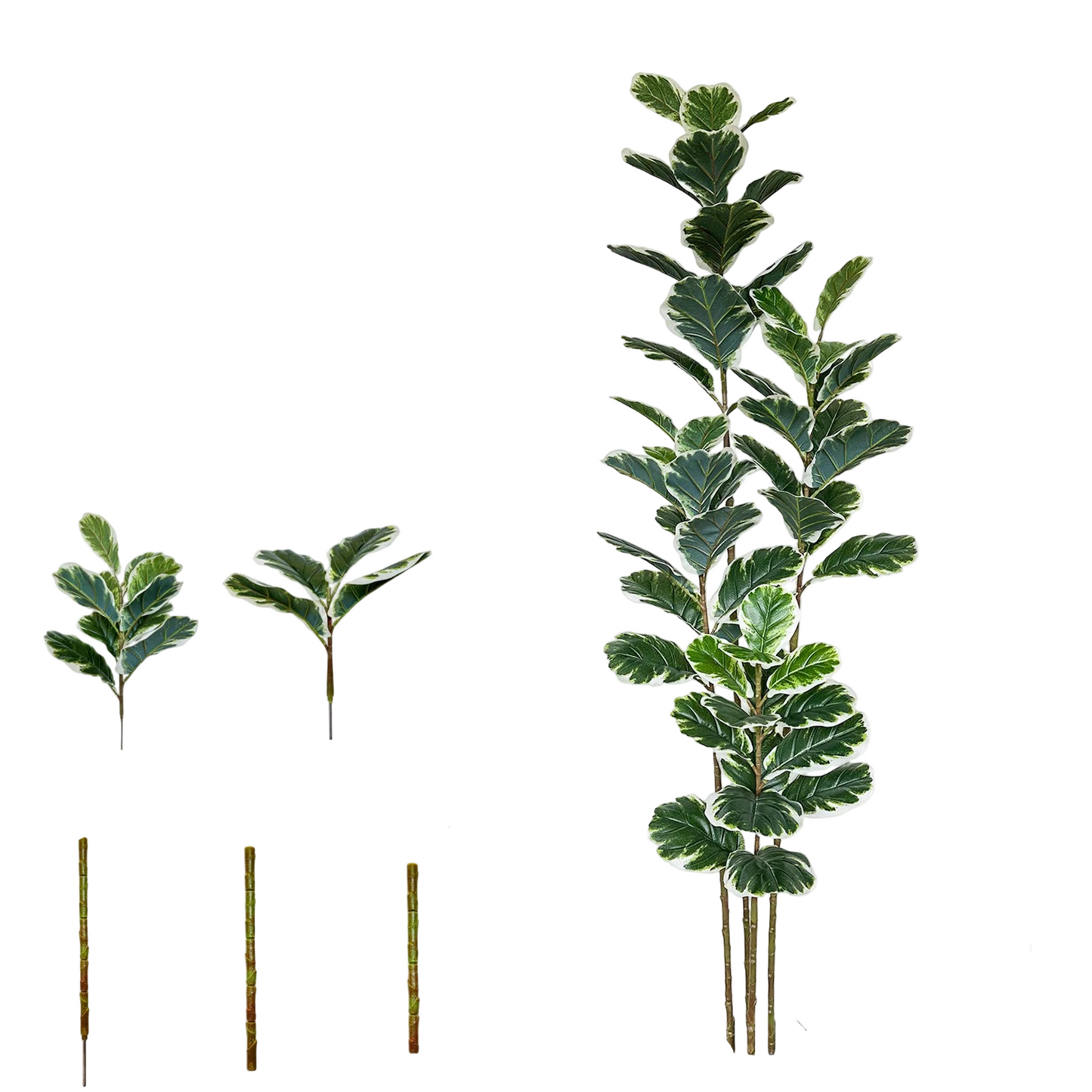 Tejesa 115-240CM New Artificial Fiddle Leaf ficus tree plant Ornament indoor Fake Plant for Home garden Room wedding Decor halloween