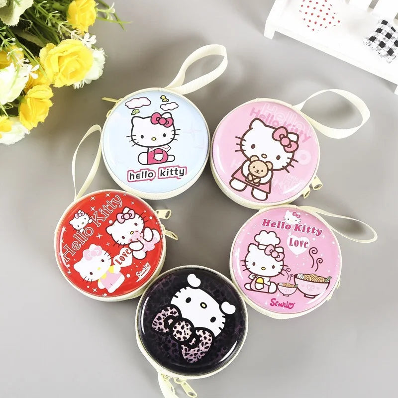Hello Kitty Cartoon Coin Pouch Purse Sanrio Creative Small Wallet Wholesale My Melody Bags Girls Purse Kawaii Wallet Kid Purses