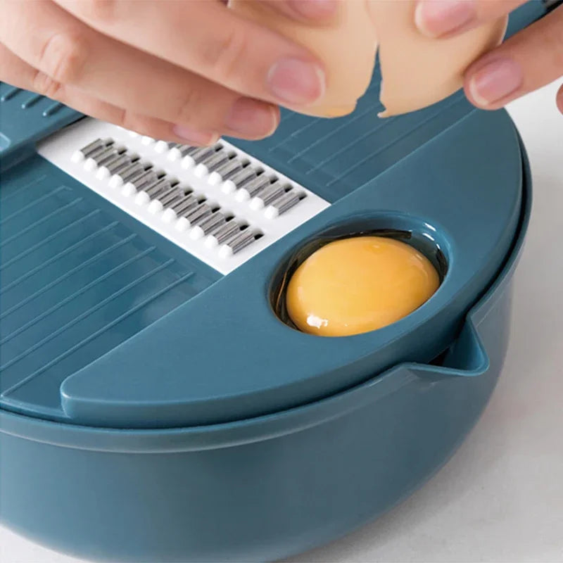 Tejesa 12 Functions Vegetable Chopper/ Carrots Potatoes Grater Vegetable Cutter /Slicer Potato Peeler /Manual Garlic Onion Chopper