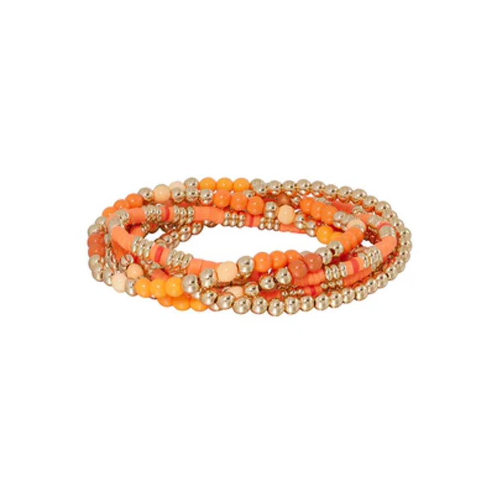 Tejesa Seed Beads Colorful 6mm Beaded  Bracelets Sets for girls/Women
