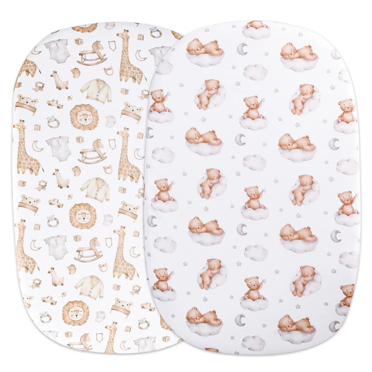 Tejesa 2pcs Set New Design 100% Polyester Cotton Baby Bed Sheet Newborn Crib Bedsheet Size 66x41cm