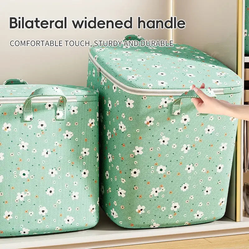 Large Capacity 220L Oxford Fabric Storage Box Modern Rectangle Home Wardrobe Clothing Organizer Clothes Quilt Blanket