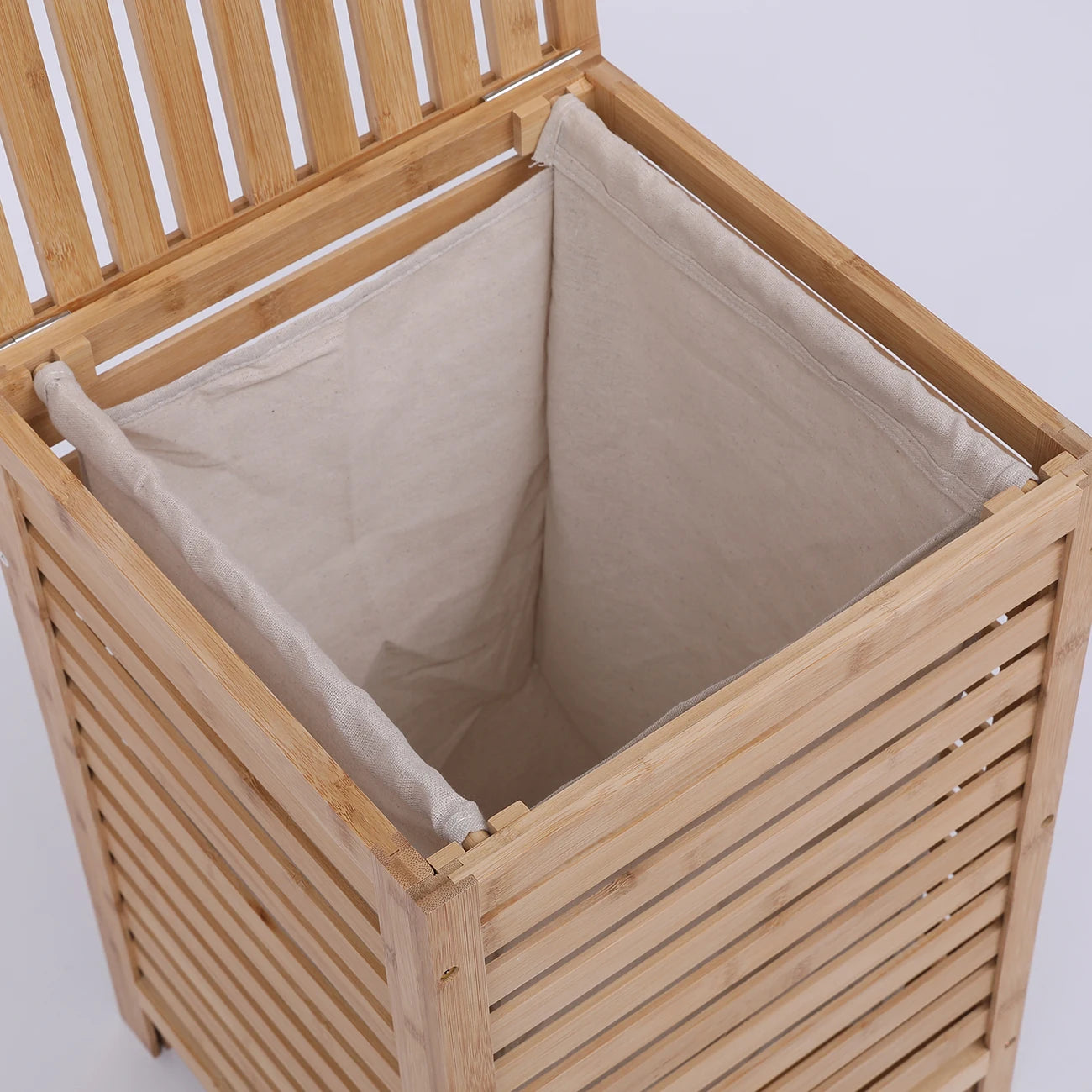 BonChoice 79L Large Laundry Basket With Lid, Laundry Hamper With Removable Liner Bag, Laundry Baskets Sorter For Laundry Room